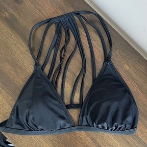 Xhilaration Black Strappy Bikini Top